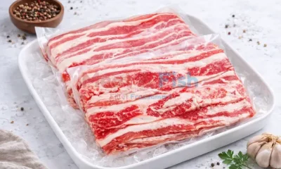 Daging shortplate berlapis lemak untuk shabu-shabu