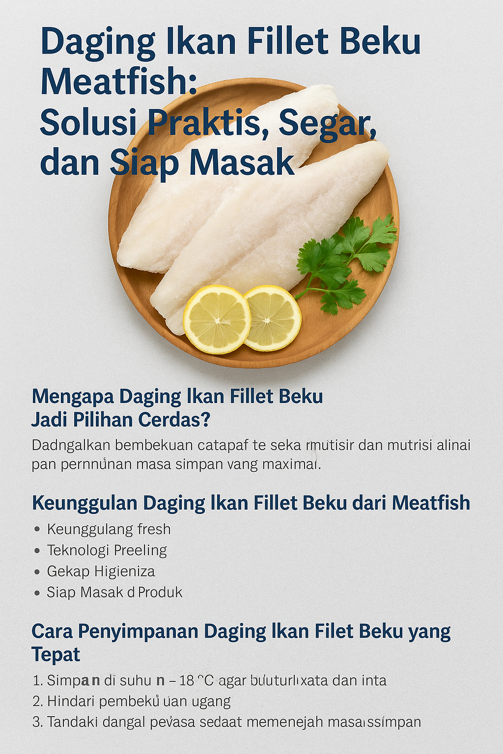Daging Ikan Fillet Beku Meatfish