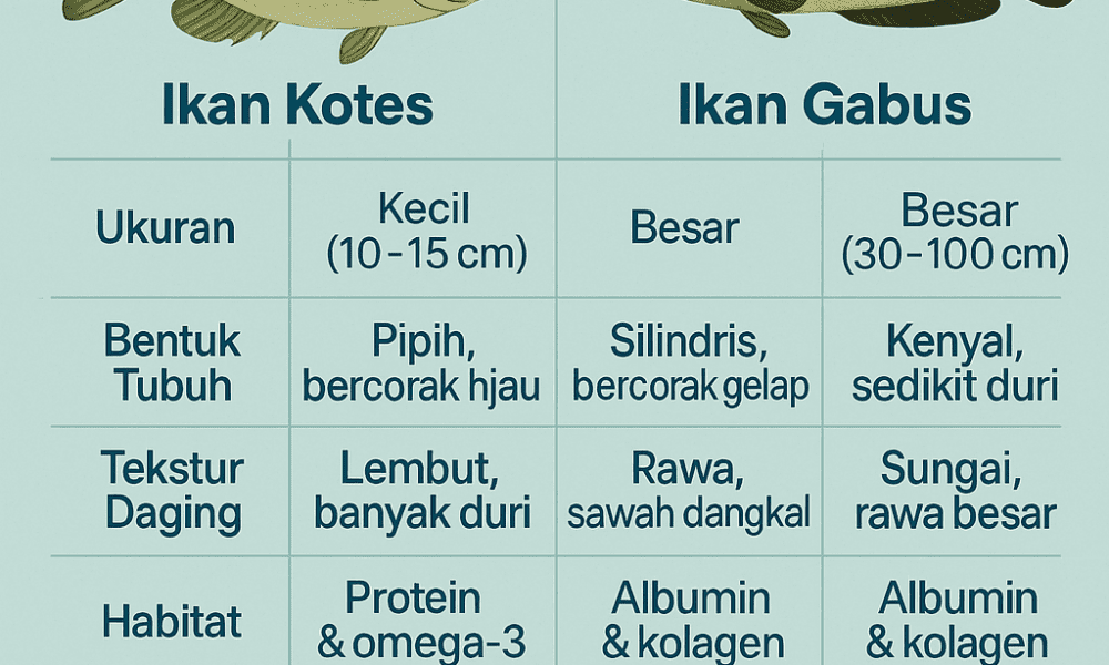 Ikan Kotes vs gabus