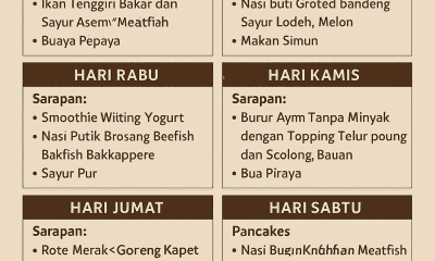 Menu Makanan 4 Sehat 5 Sempurna