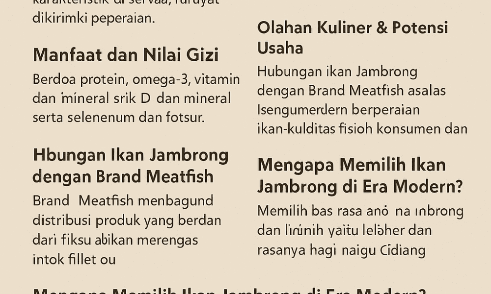 apa itu ikan jambrong