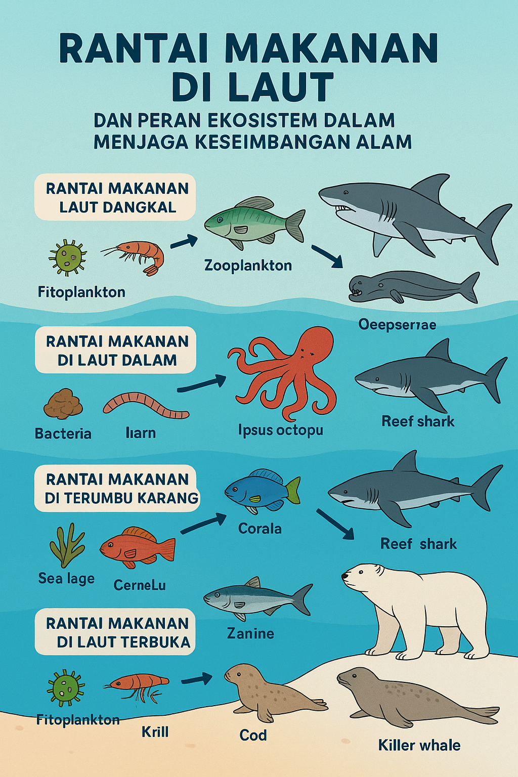 rantai makanan di laut