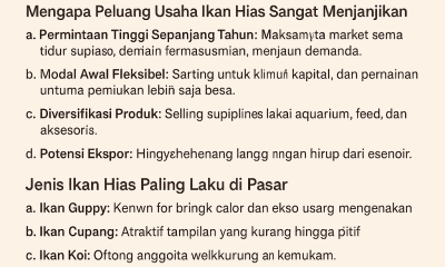 peluang usaha ikan hias