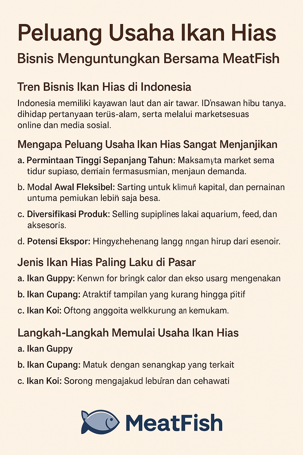 peluang usaha ikan hias