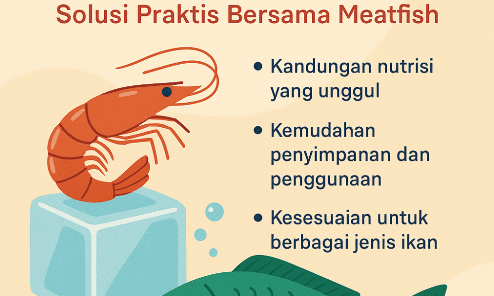 Udang beku untuk pakan ikan