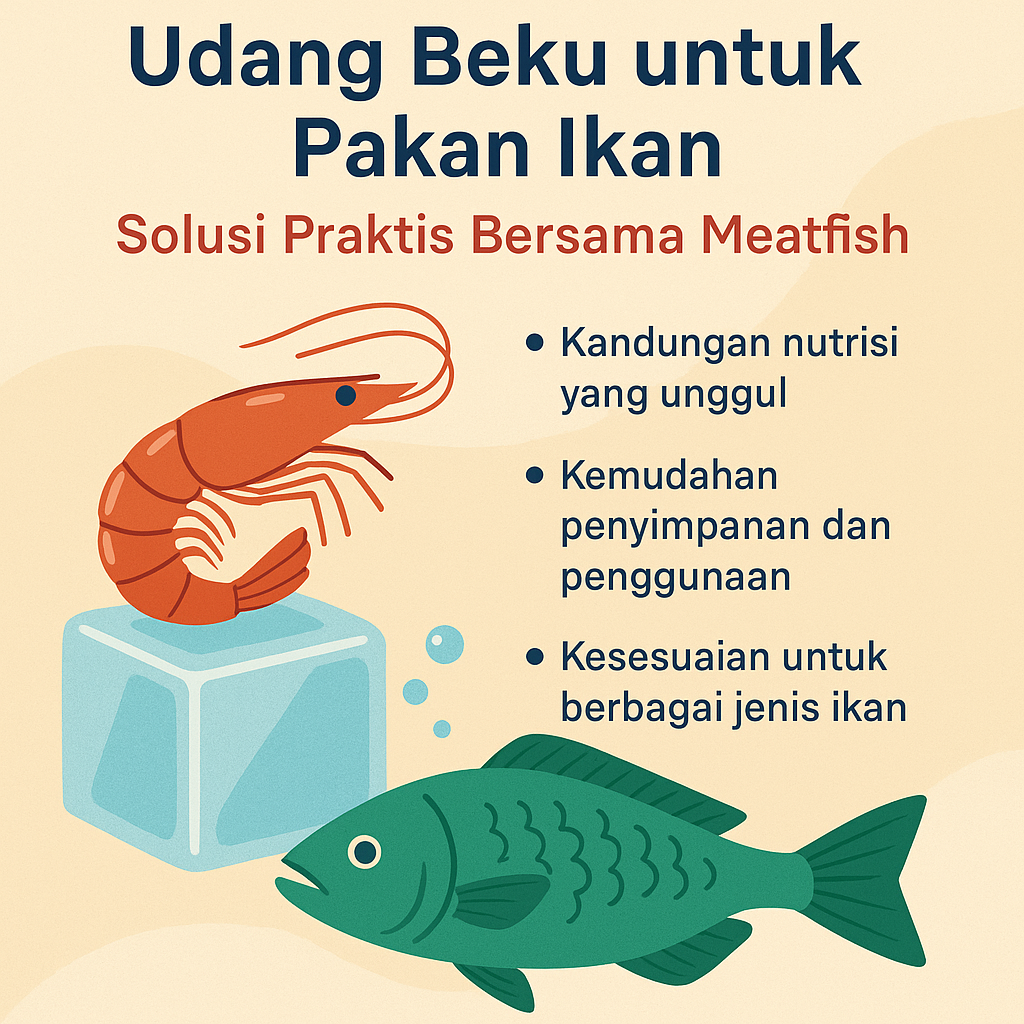 Udang beku untuk pakan ikan