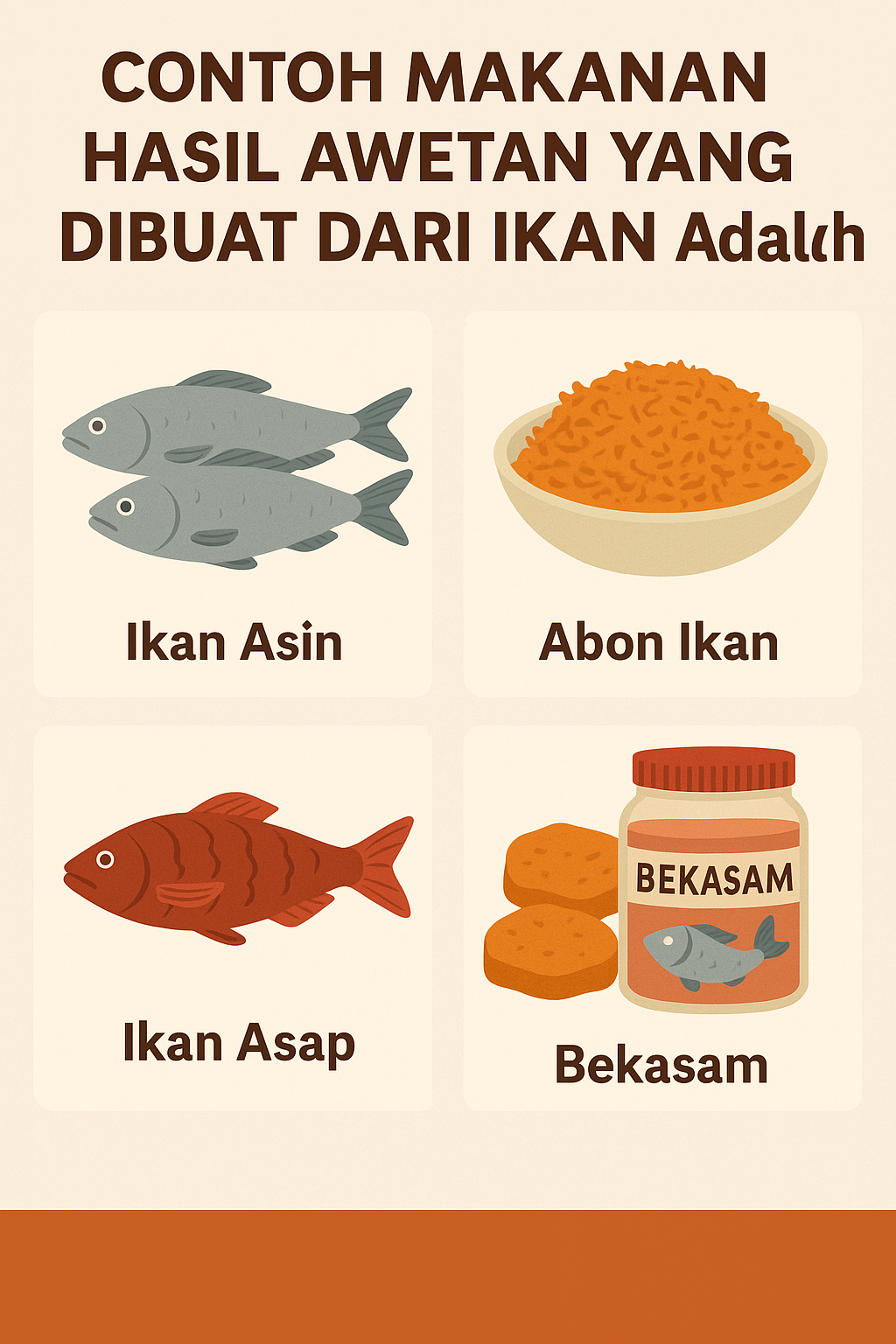 contoh makanan hasil awetan dari ikan