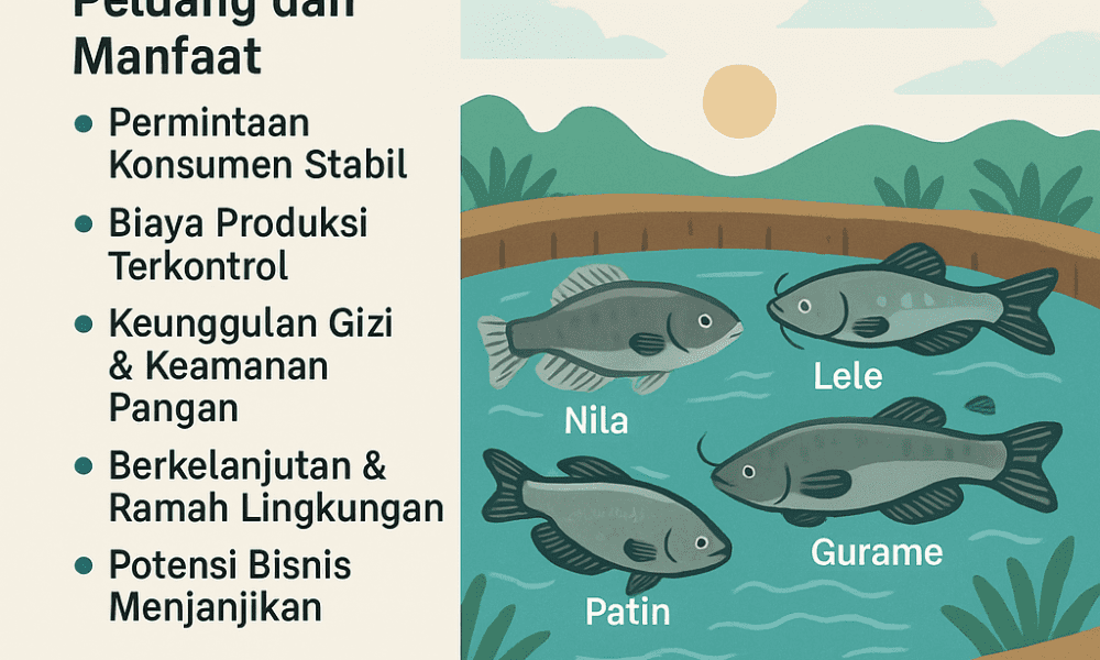 manfaat budidaya ikan tambak air tawar