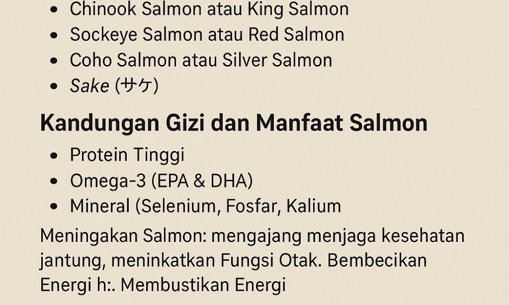 nama lain ikan salmon