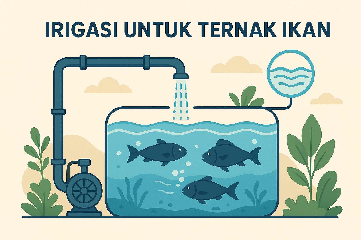 irigasi untuk ternak ikan