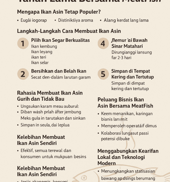 cara membuat ikan asin