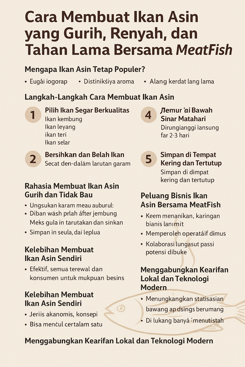 cara membuat ikan asin