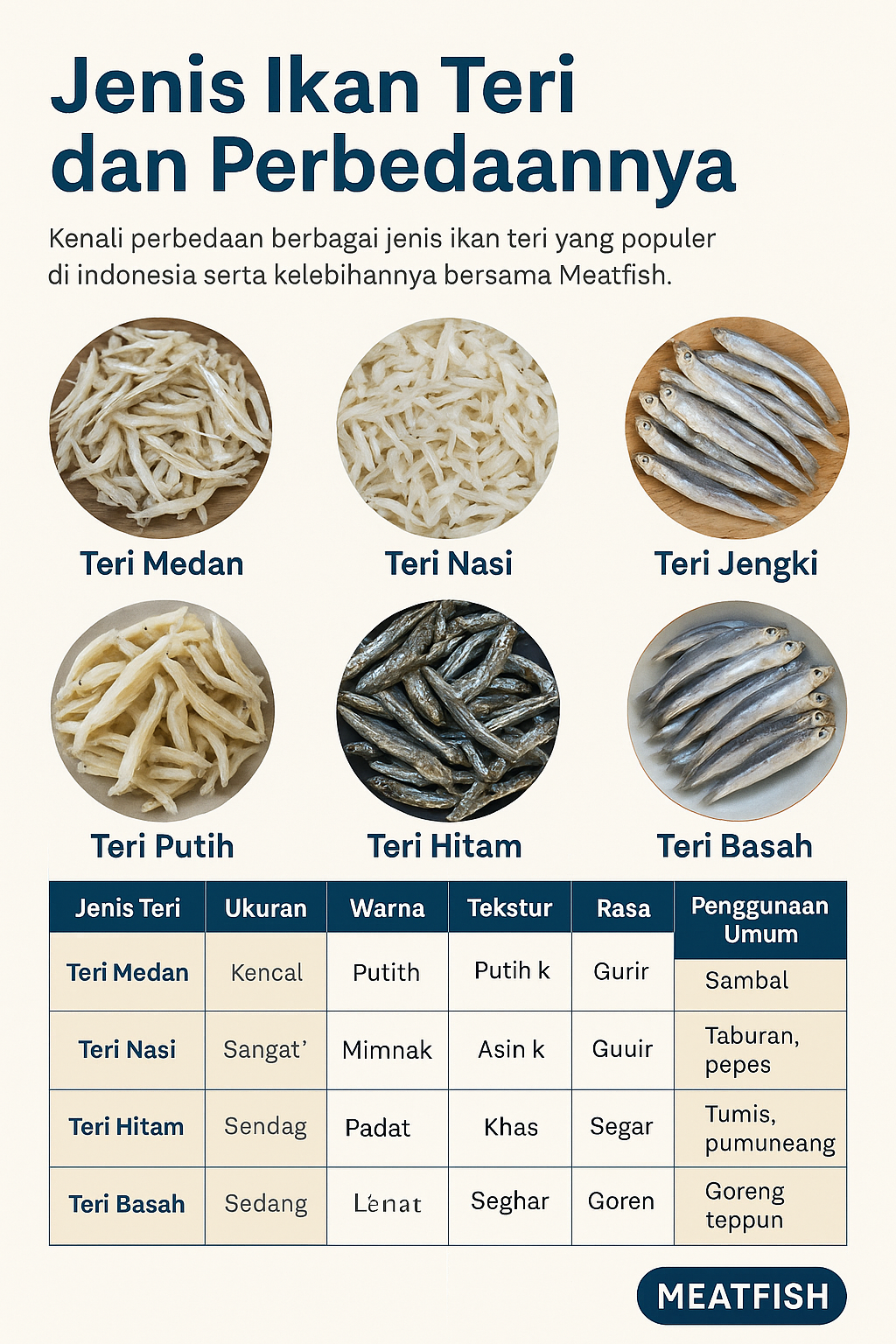 jenis ikan teri dan perbedaanya