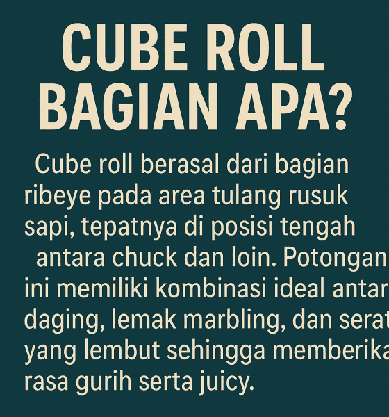 cube roll bagian apa