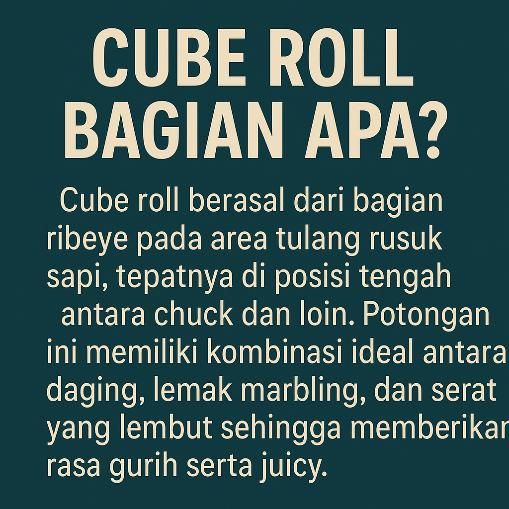 cube roll bagian apa