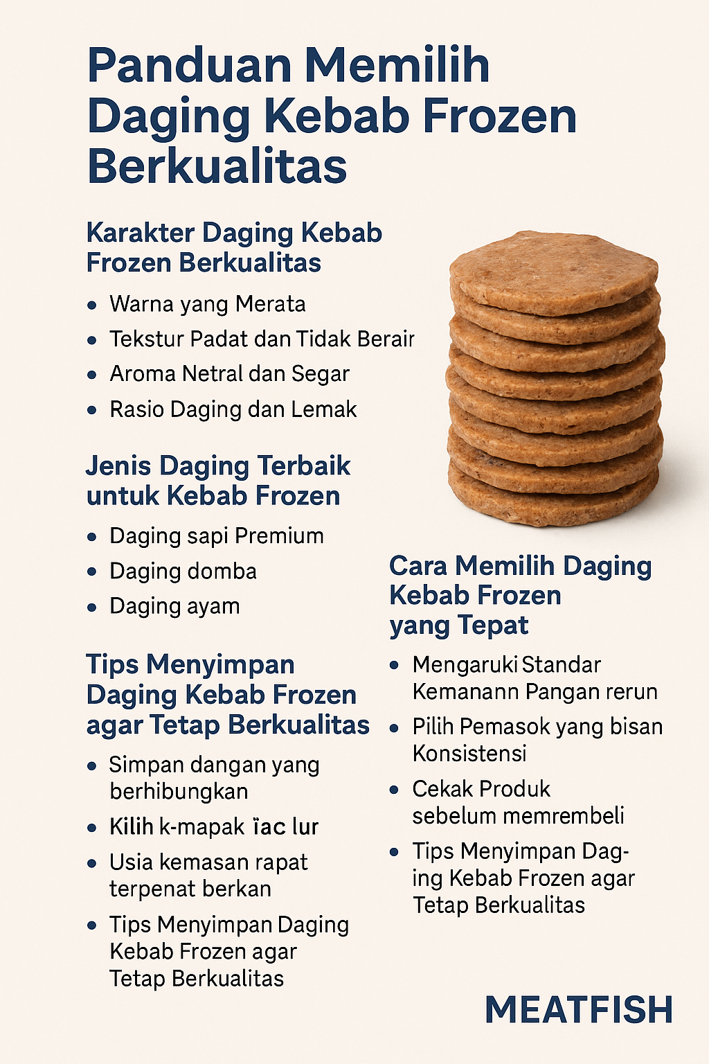 memilih daging kebab frozen