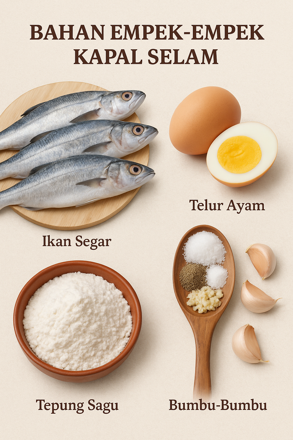 Bahan empek-empek kapal selam