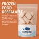 Frozen food resealable