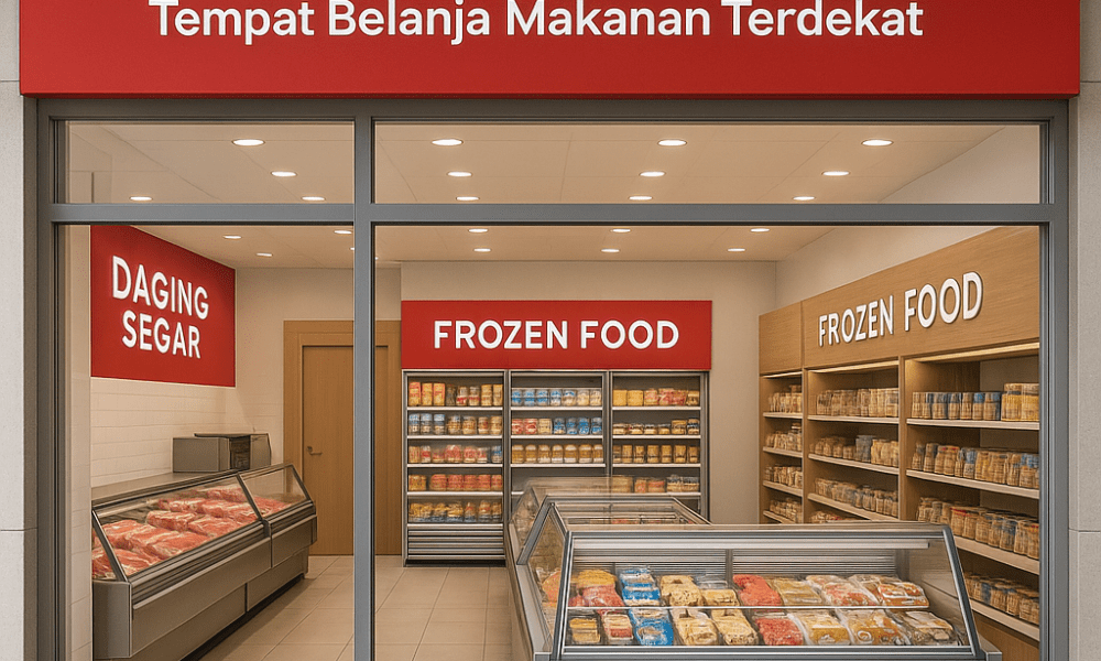 tempat belanja makanan terdekat