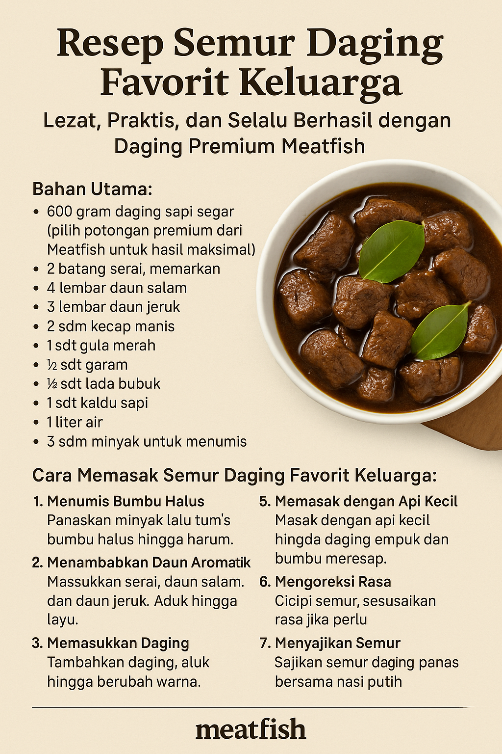 resep semur daging