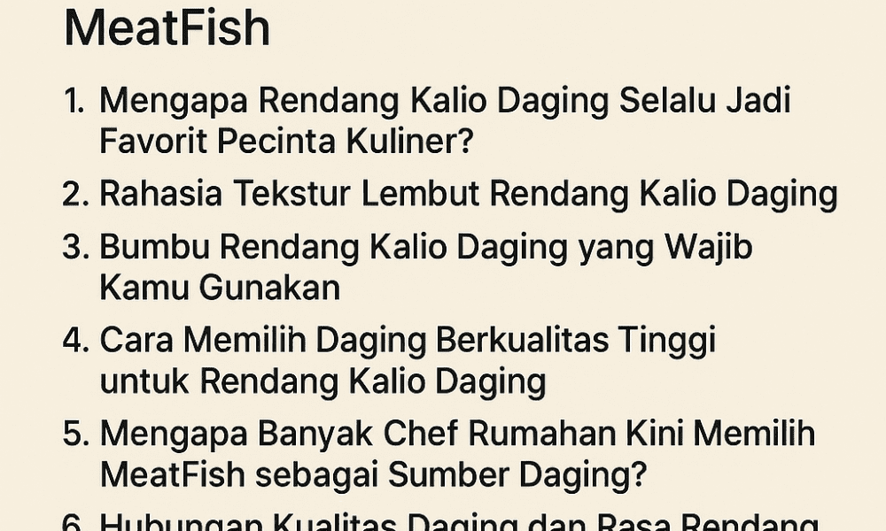 Rendang Kalio Daging