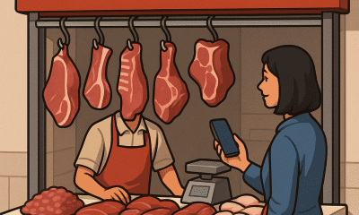 kios daging dekat sini