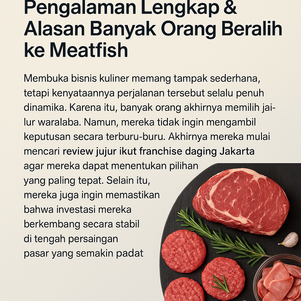 Review ikut franchise daging Jakarta