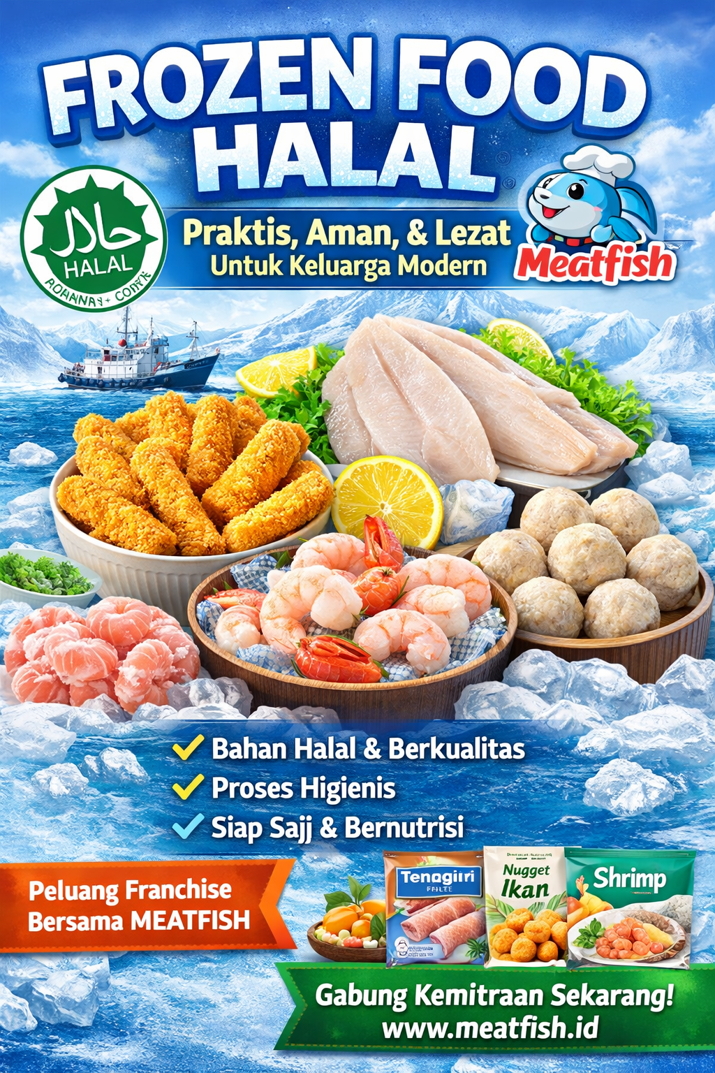 Frozen food halal