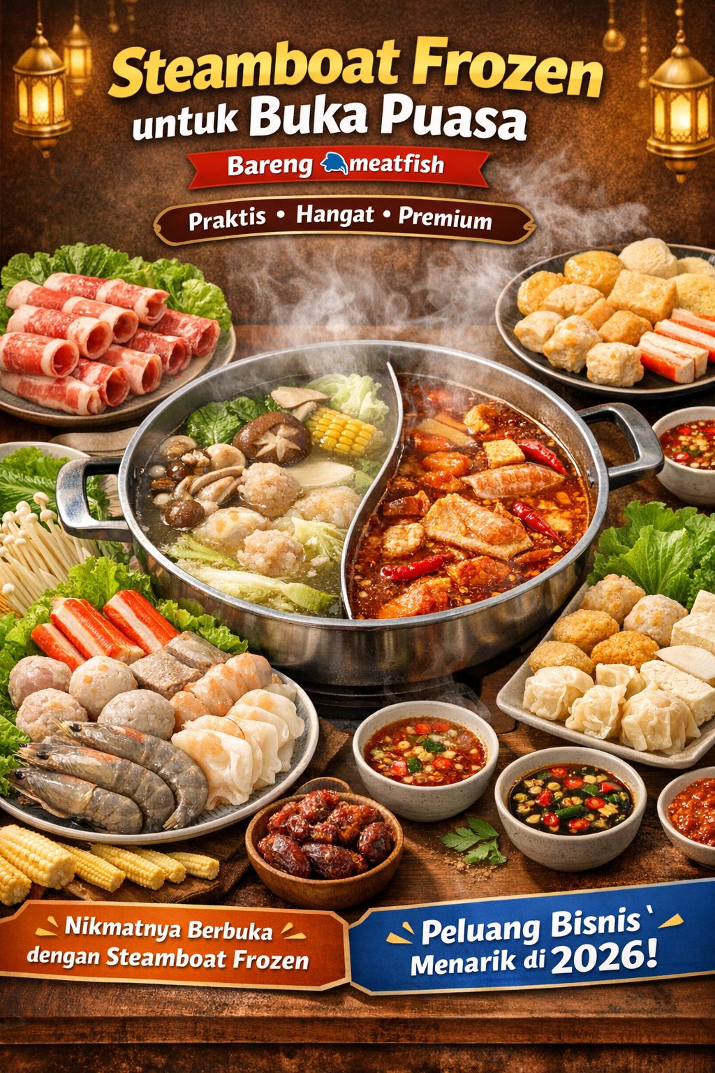 Steamboat frozen untuk buka puasa