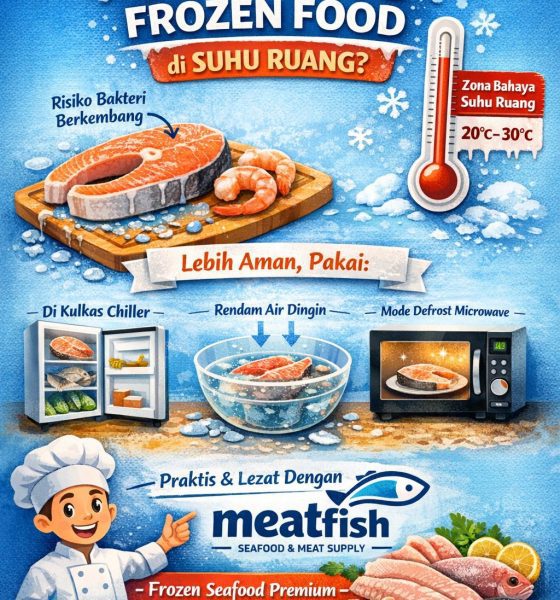 Bolehkah thawing frozen food di suhu ruang