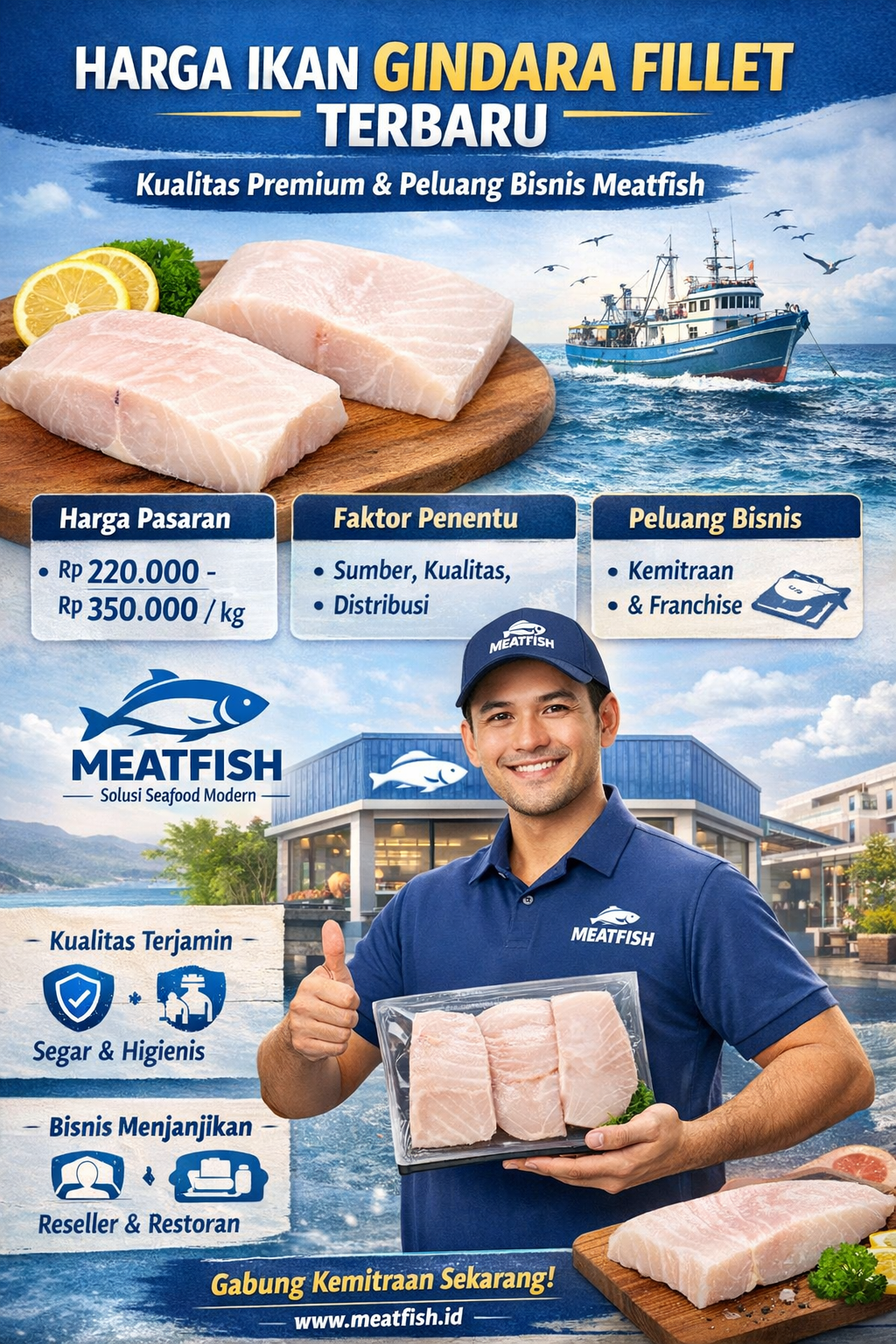 Harga ikan gindara fillet