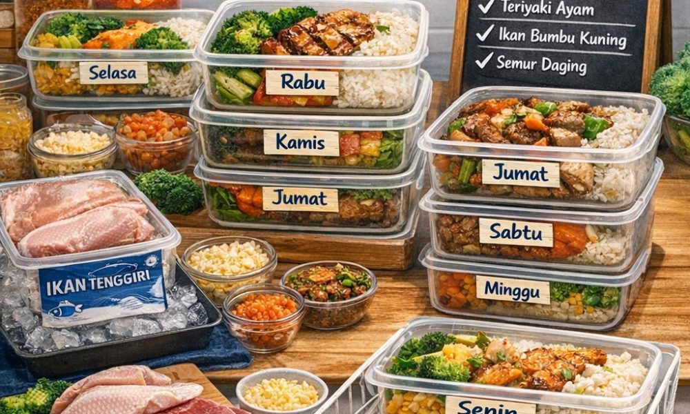 Meal prep frozen food seminggu