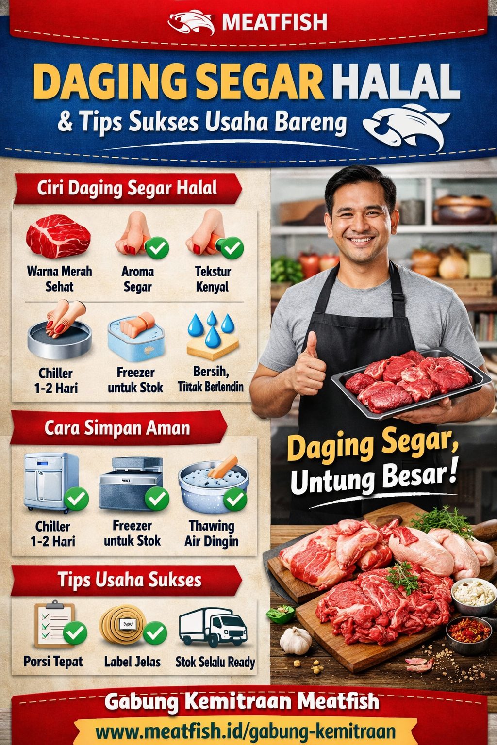 Daging segar halal