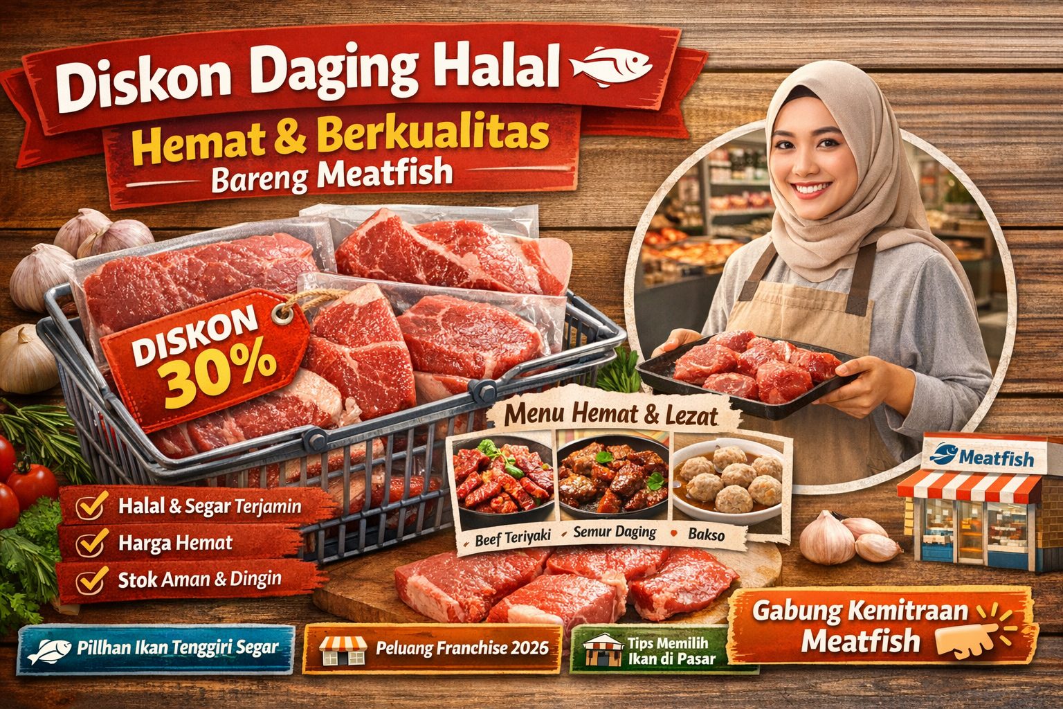 Cari diskon daging halal