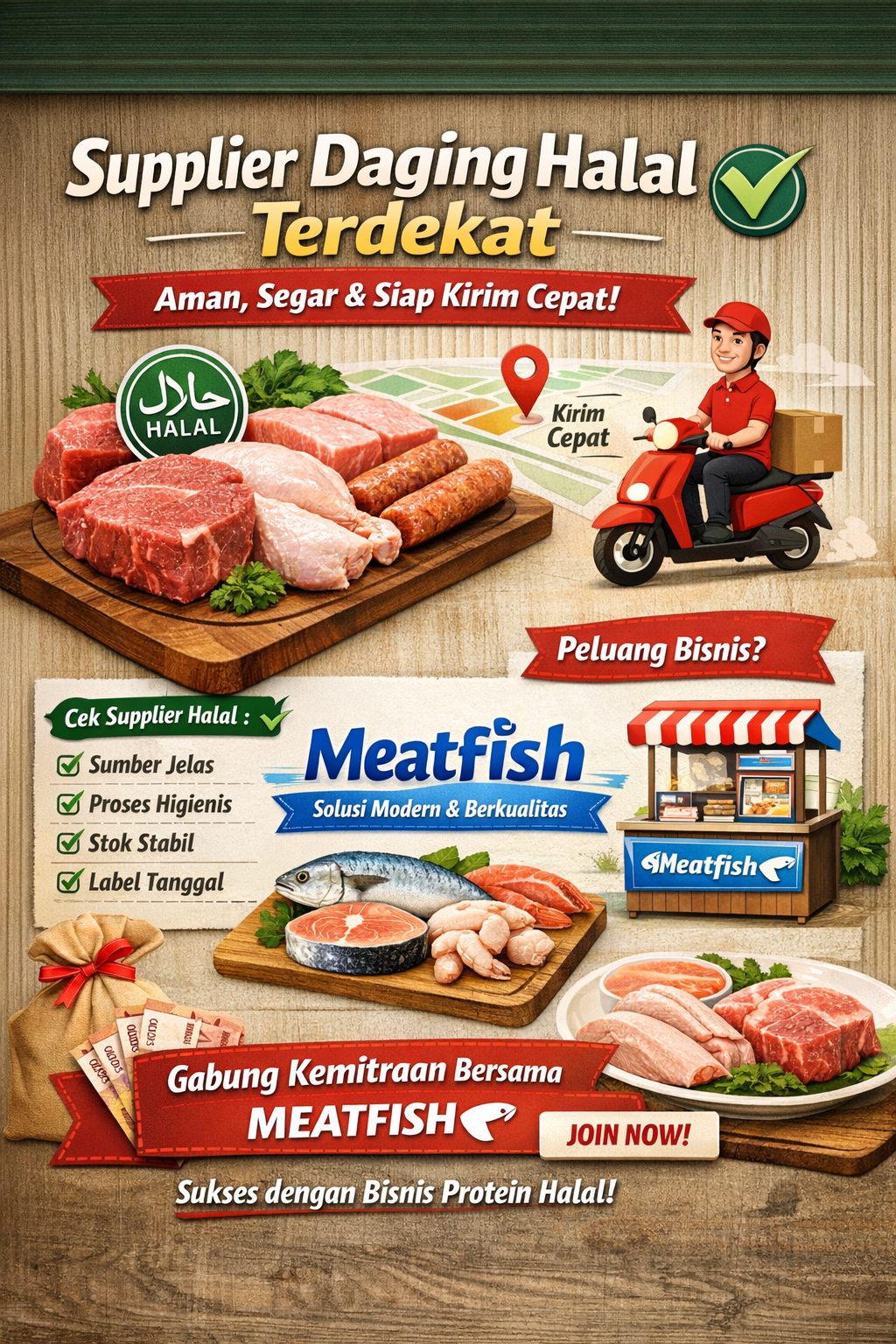 Supplier daging halal terdekat