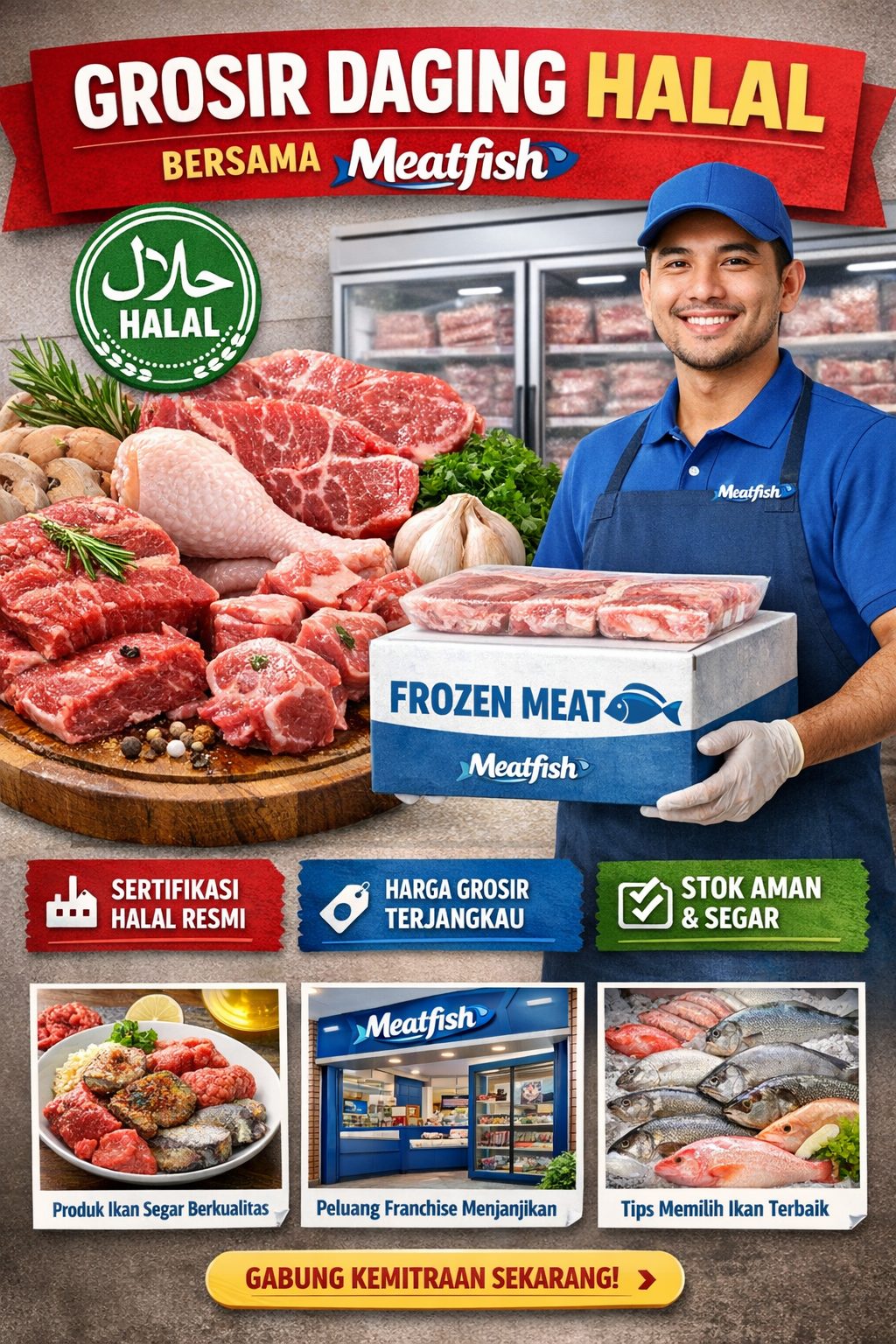 Grosir daging halal untuk bisnis