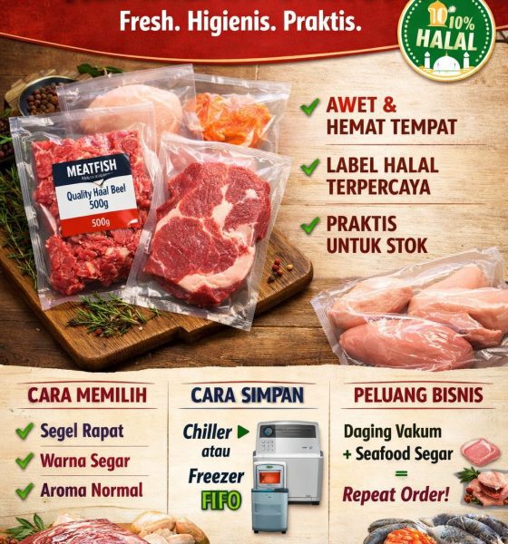 Daging halal kemasan vakum