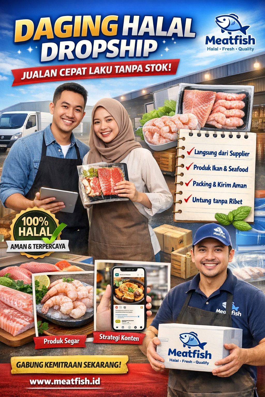Daging halal dropship