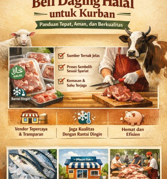 Beli daging halal untuk kurban