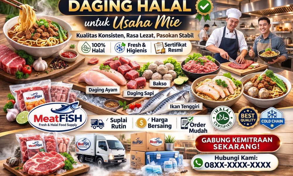 Daging halal untuk usaha mie