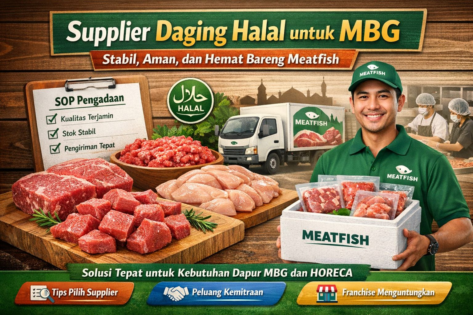 Supplier daging halal untuk MBG