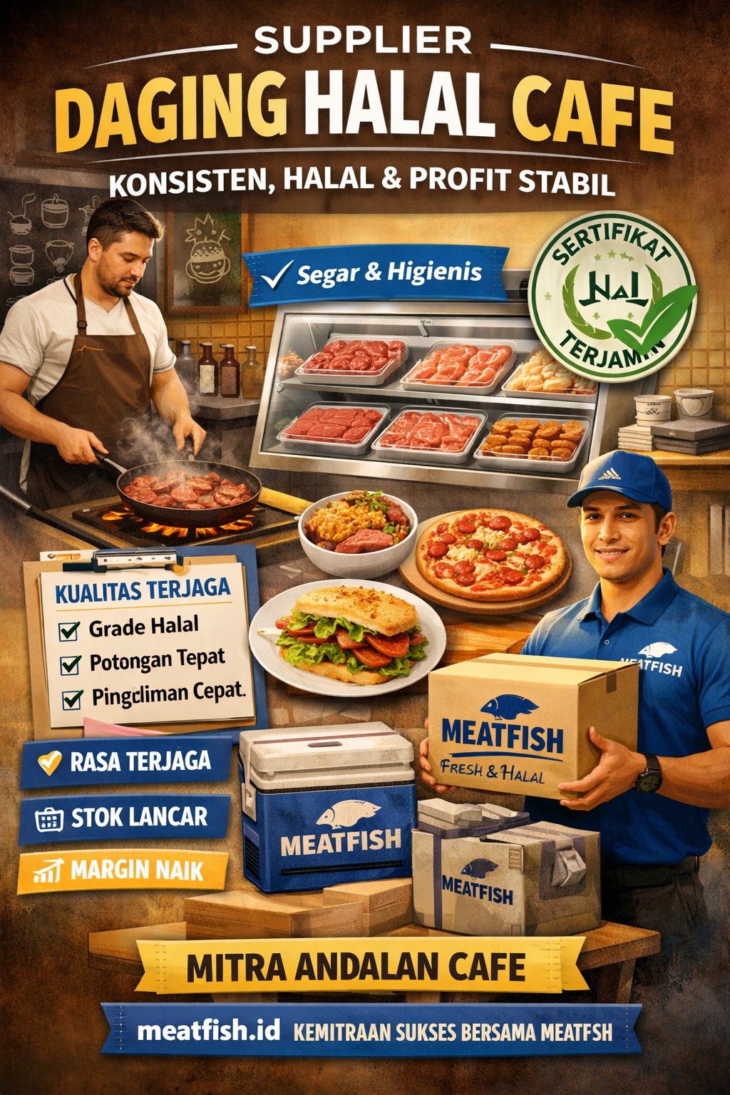 Supplier daging halal cafe