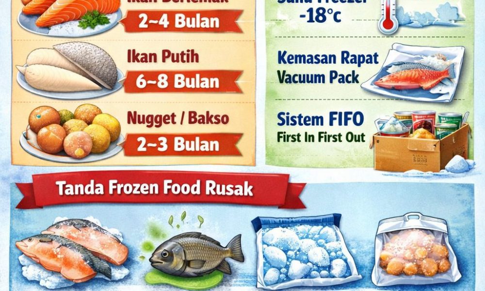 Masa simpan frozen food