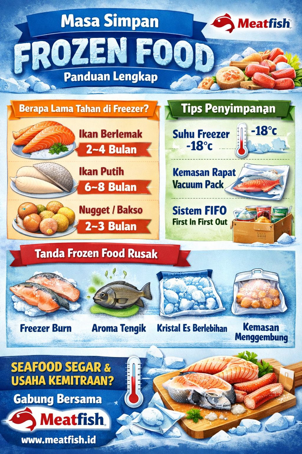 Masa simpan frozen food