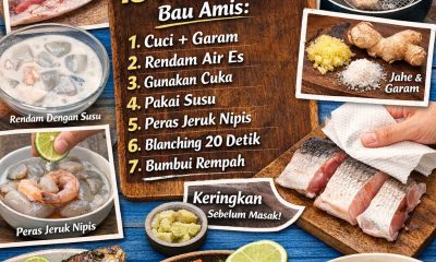 Cara menghilangkan amis seafood