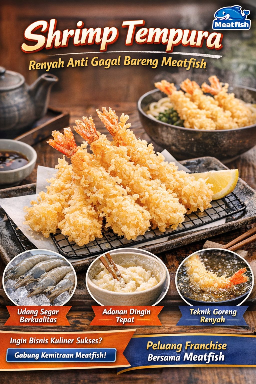 Resep shrimp tempura
