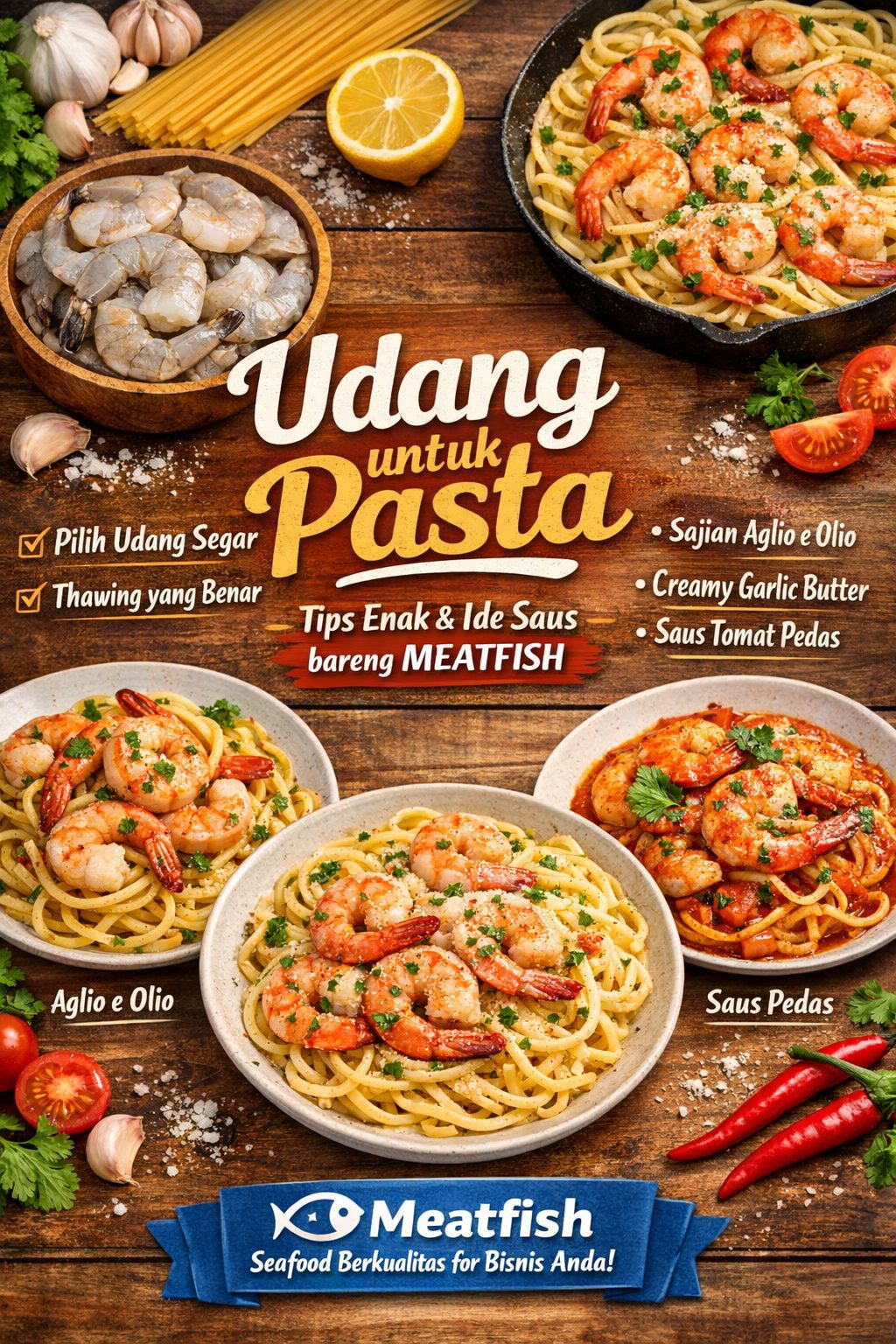 Udang untuk pasta