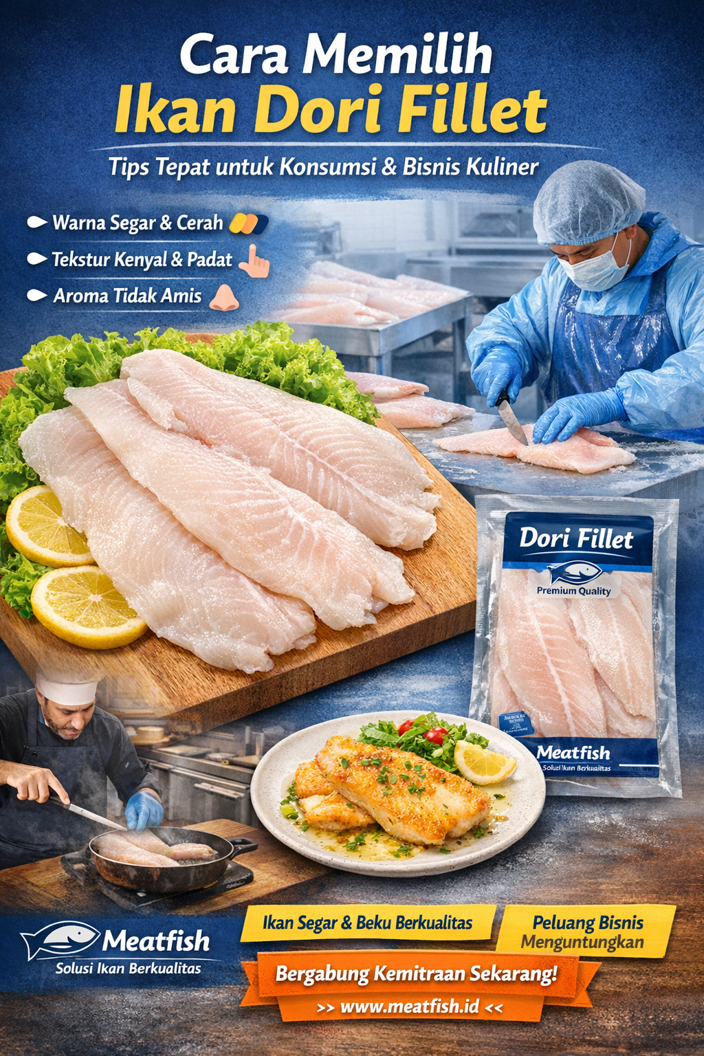 Cara memilih ikan dori fillet