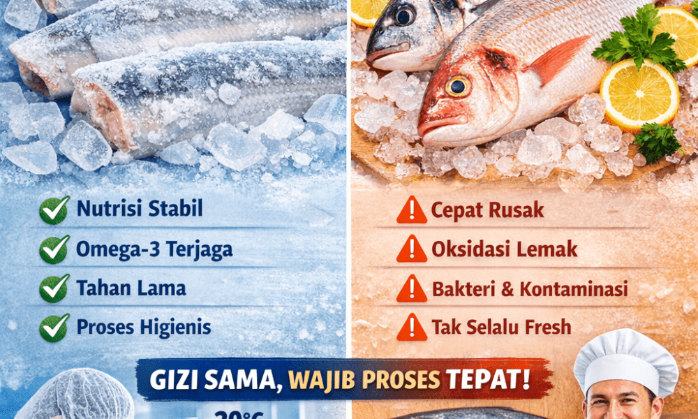 Apakah ikan frozen sama gizinya dengan ikan segar