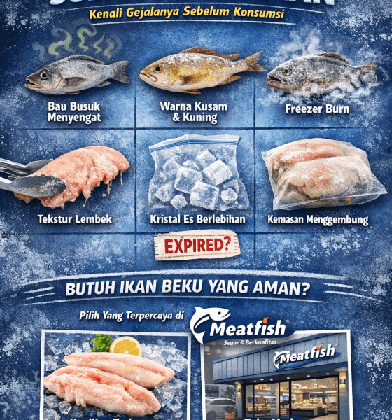 Tanda ikan beku sudah tidak aman